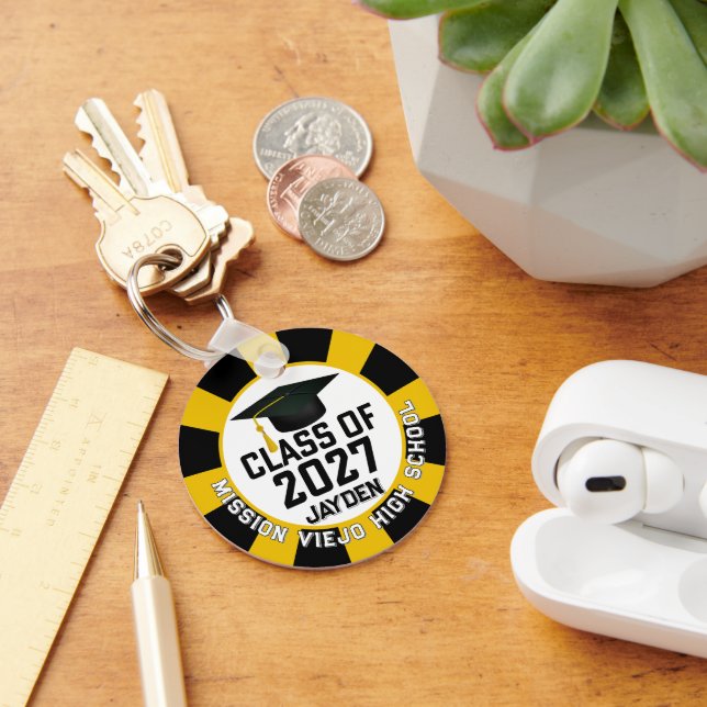 Letterman Class of 2027 Photo Graduation Key Ring (Desk)