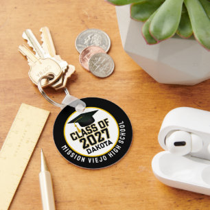 Letterman Class of 2027 Photo Graduation Key Ring