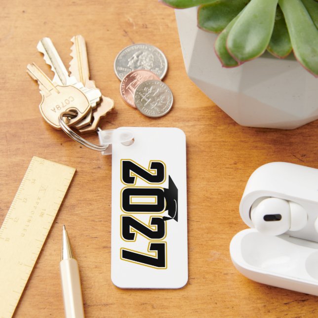 Letterman Class of 2027 Photo Graduation Key Ring (Desk)
