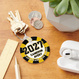 Letterman Class of 2027 Photo Graduation Key Ring