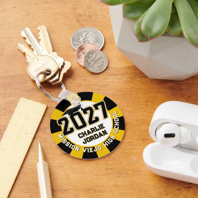 Letterman Class of 2027 Photo Graduation Key Ring (Desk)