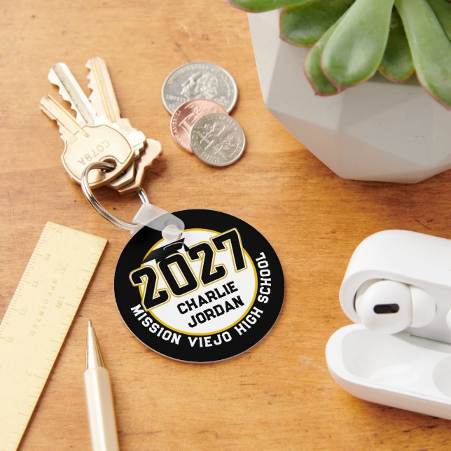 Letterman Class of 2027 Photo Graduation Key Ring (Desk)
