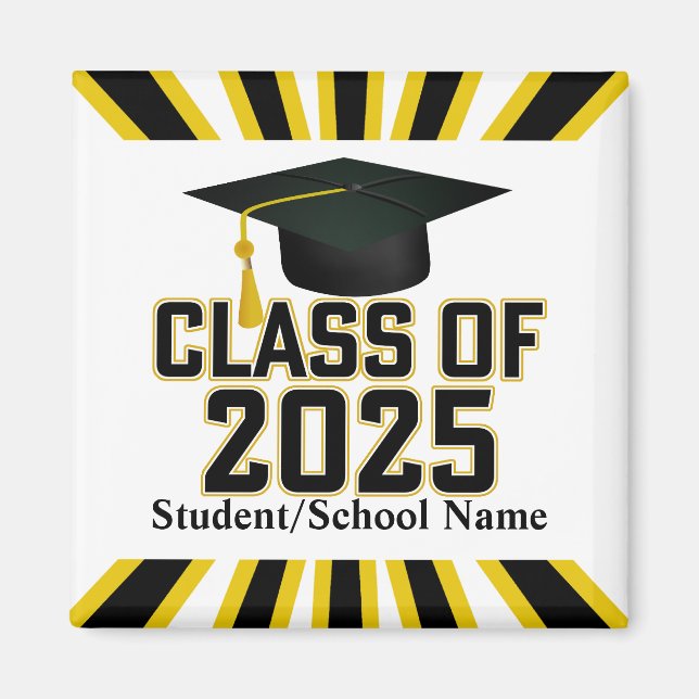Letterman Varsity Class of 2025 Graduation Magnet (Front)