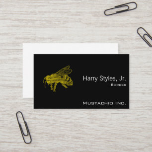 Letterpress Bee Business Card