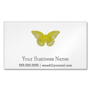 Letterpress Butterfly Magnetic Business Card