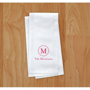 Letterpress Linen Guest Towel