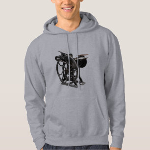 letterpress machine mens hoodie