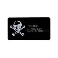 Letterpress Style Jolly Roger