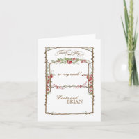 Letterpress Style Vintage Faux Bois Trellis - Red