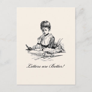 Letters Are Better Postcard