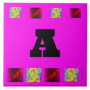 Letters ceramic tile