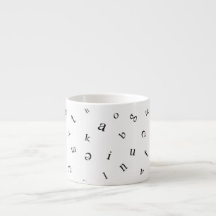 Letters Espresso Cup