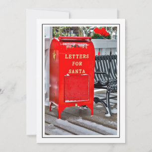Letters for Santa Mailbox Holiday Card