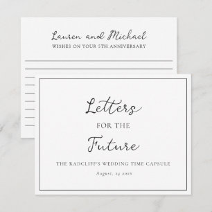 Letters for the Future Wedding Time Capsule Box Card