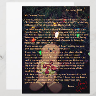 Letters from Santa Gingerbread Man