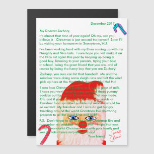 Letters from Santa Magnetic Personalised Letter