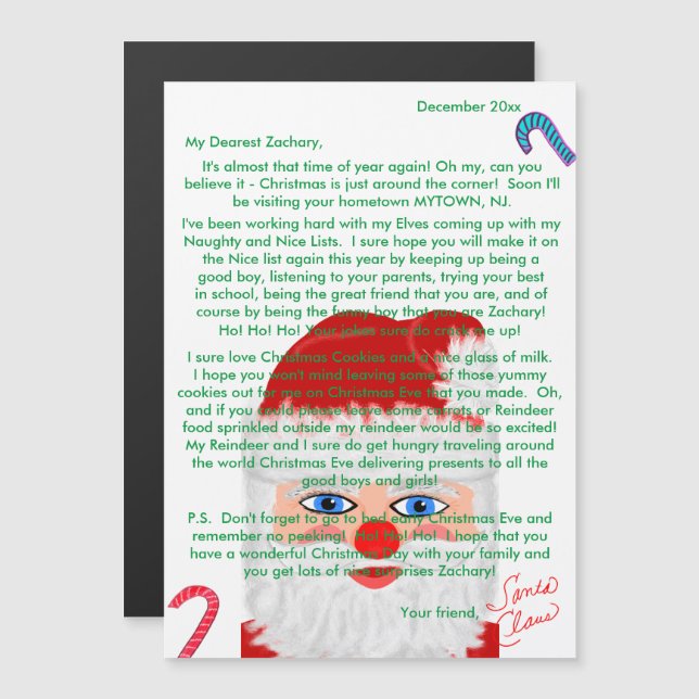 Letters from Santa Personalised (Front/Back)