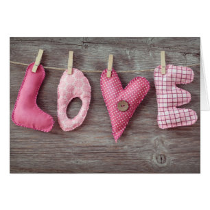 Letters Love on Wooden Table