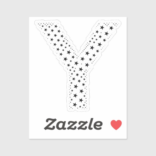 LETTERS MADE OF BLACK STARS (Sheet)