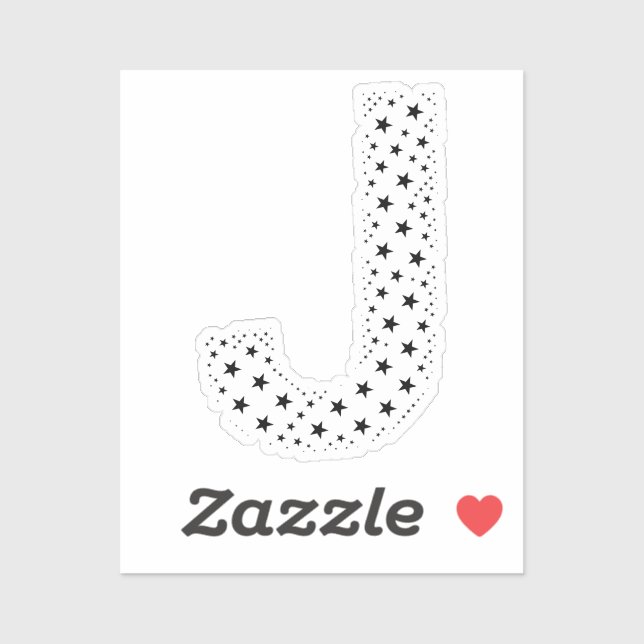 LETTERS MADE OF BLACK STARS (Sheet)