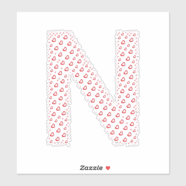 LETTERS MADE UP OF HEARTS (Sheet)