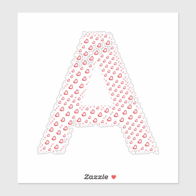 LETTERS MADE UP OF HEARTS (Sheet)
