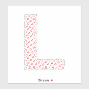 LETTERS MADE UP OF HEARTS