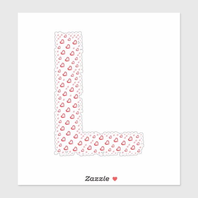 LETTERS MADE UP OF HEARTS (Sheet)