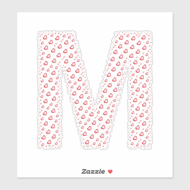 LETTERS MADE UP OF HEARTS (Sheet)