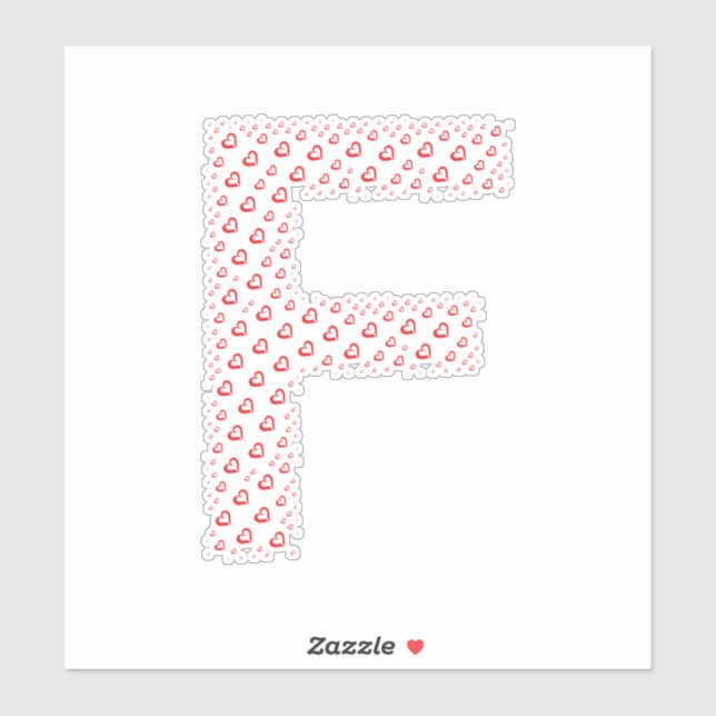 LETTERS MADE UP OF HEARTS (Sheet)