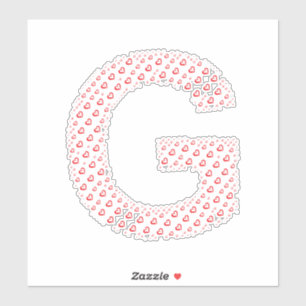 LETTERS MADE UP OF HEARTS