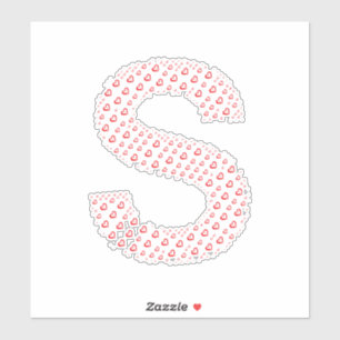 LETTERS MADE UP OF HEARTS