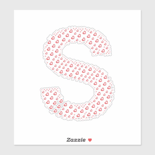 LETTERS MADE UP OF HEARTS (Sheet)