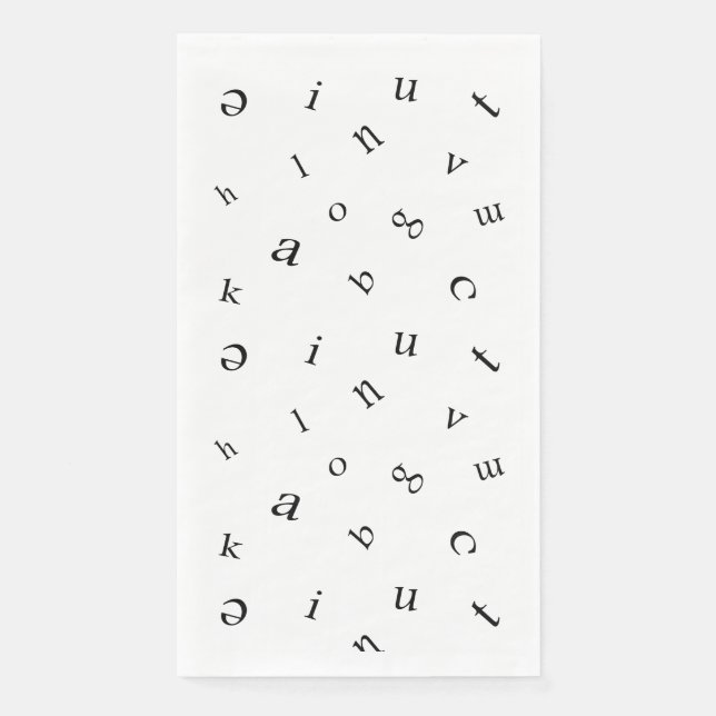 Letters Napkin (Front)