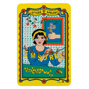 Letters of Apology_B_4x6 Refrigerator Magnet