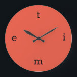 Letters of TIME Square Wall Clock<br><div class="desc">time</div>