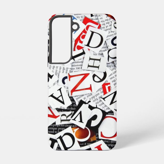 Letters Samsung Galaxy S22 Case (Back)