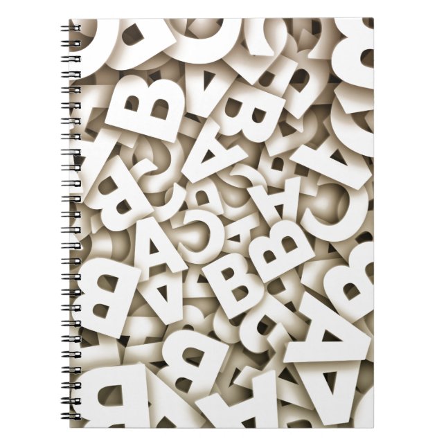 letters spiral notebook (Front)