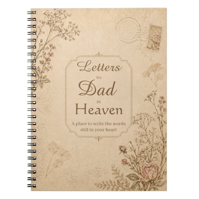 Letters to Dad in Heaven Memorial Journal (Front)