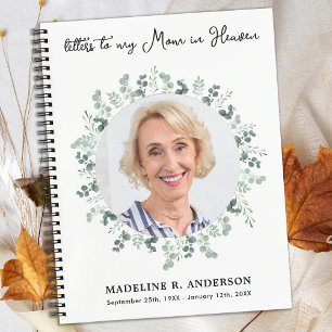 Letters To Mum In Heaven Custom Photo Grief Notebook