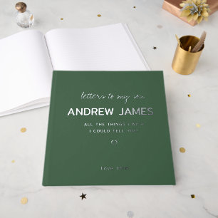 Letters To My Custom Grief Loss Sympathy Journal Guest Book