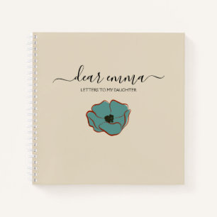 Letters To My Daughter   Cute Pink Keepsake Memory Notebook