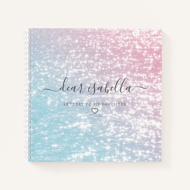 Letters to My Daughter Keepsake Memory Notebook (Front)