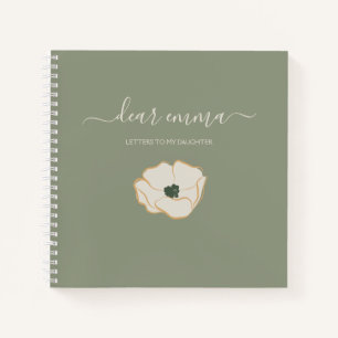 Letters To My Daughter   Simple Keepsake Memory  Notebook