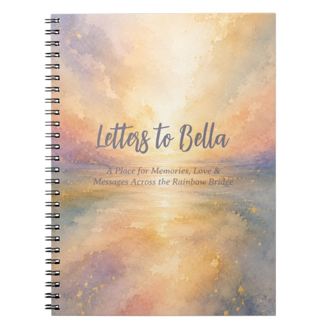 Letters to My Dog Journal | Rainbow Bridge (Front)