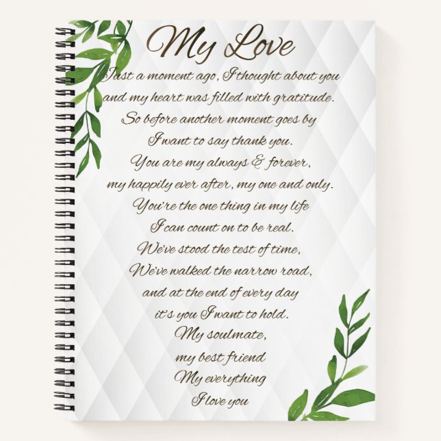 Letters to my Future Husband Notebook (Front)