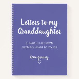 Letters to My Granddaughter Memory Book