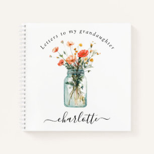Letters to My Granddaughter Wildflowers Notebook
