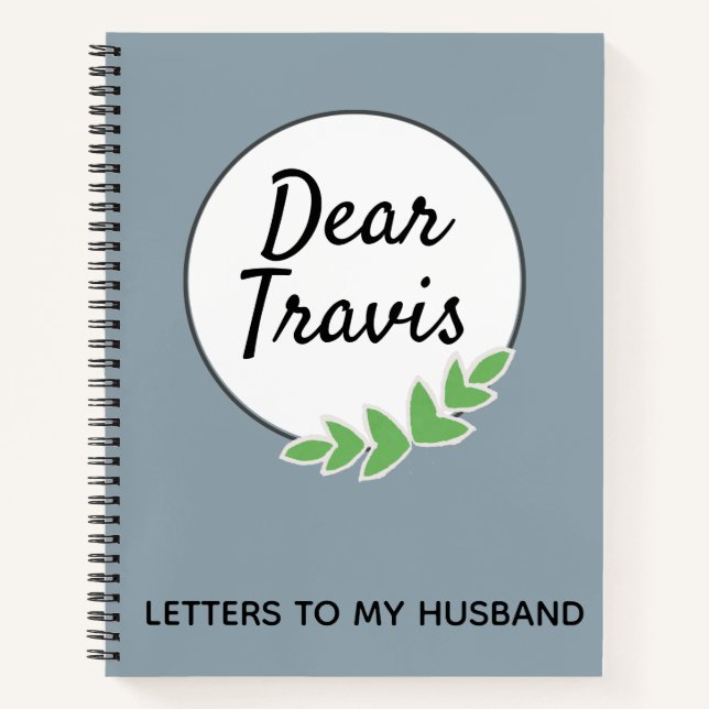 Letters To My Husband Wreath Journal (Front)