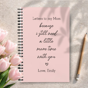 Letters to My Mum Grief Journal in Pink Colour